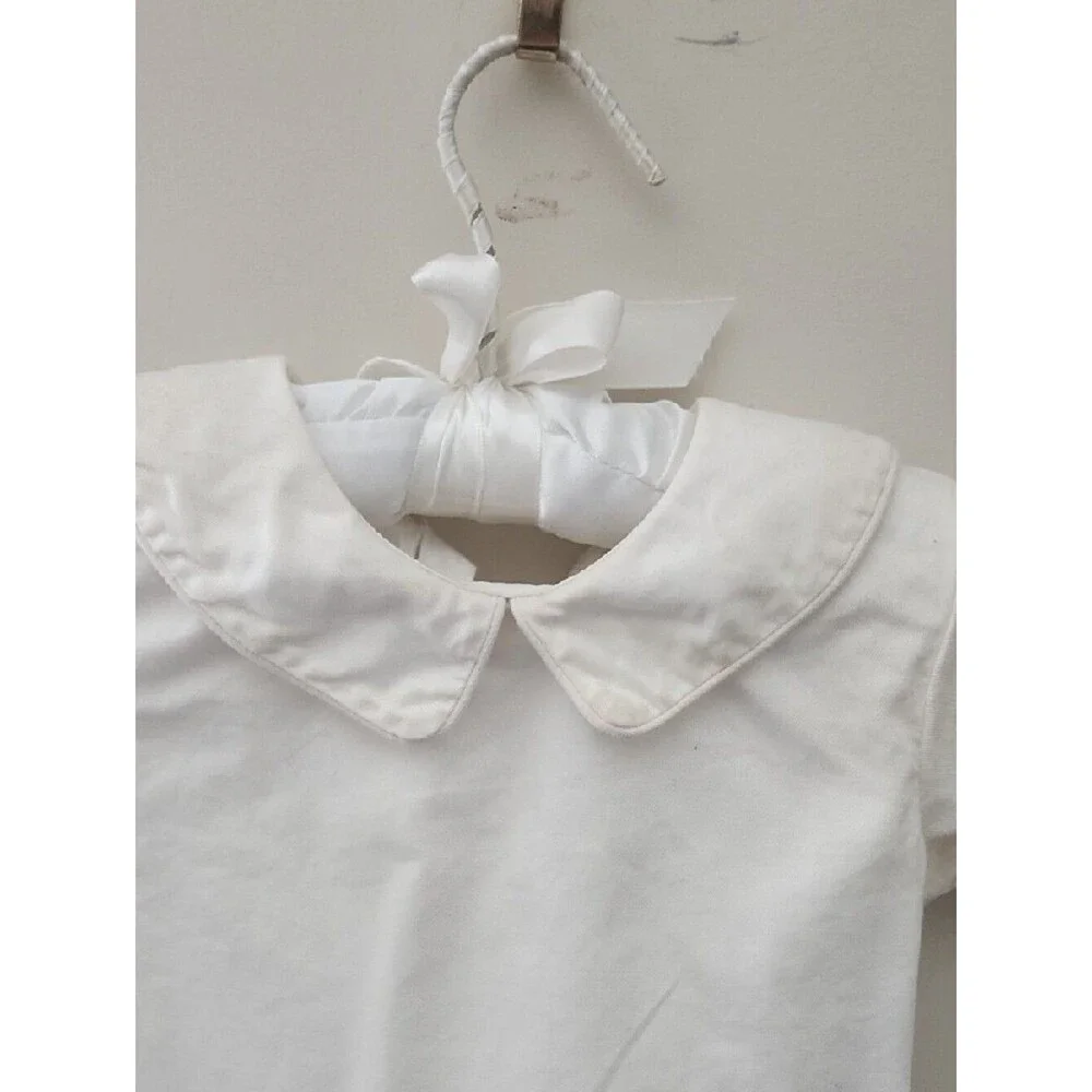 VTG Strasburg Children 18M Smocked Christening Romper & Bib Heirloom Set